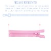 ANPURZII - 3 cremalleras para coser abrigos de plástico moldeado