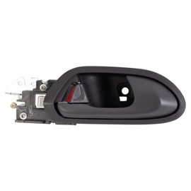 TRQ Front Left Interior Door Handle Gray Drivers Side Compatible with 2006-2011 Honda Civic