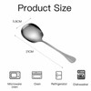 Set of 4 Stainless Steel Spoons, Buffet Spoons, Large Square
