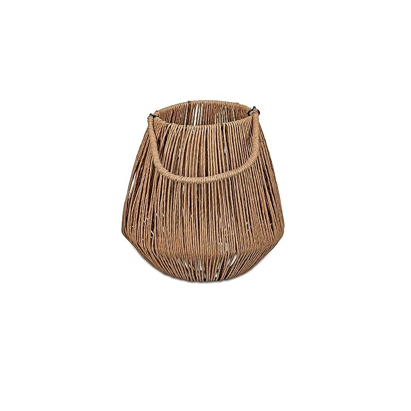 Decorative Candlestick Lantern Wili Cone Design 15 cm Raffia /