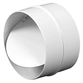 Extractor Fan Back Draft Shutter 125mm / 5" Duct Non Return Valve Ducting Pipe Connector with Flap Backdraft Adaptor KO125-22