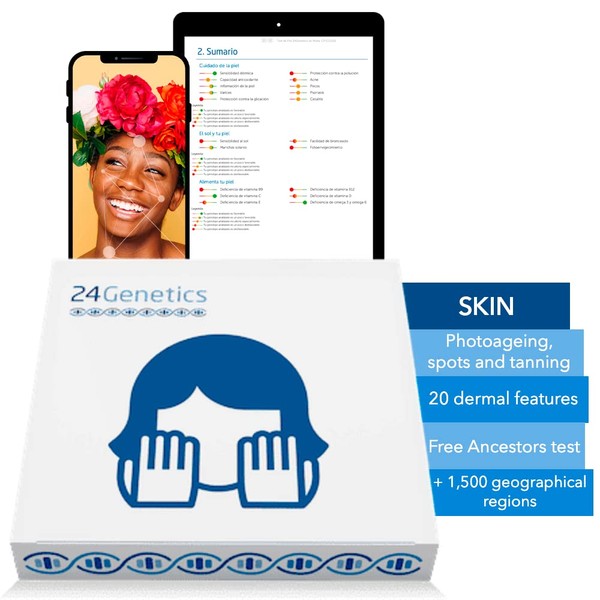 24Genetics - Skin Care DNA Test - Genetic Skin Test - Includes at-Home Swab Collection kit