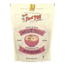 UD_Bob's Red Mill-Fruit & Seed Muesli 14 oz Instant Breakfast Cereal Case of 4 for Babies Bulk Packaging