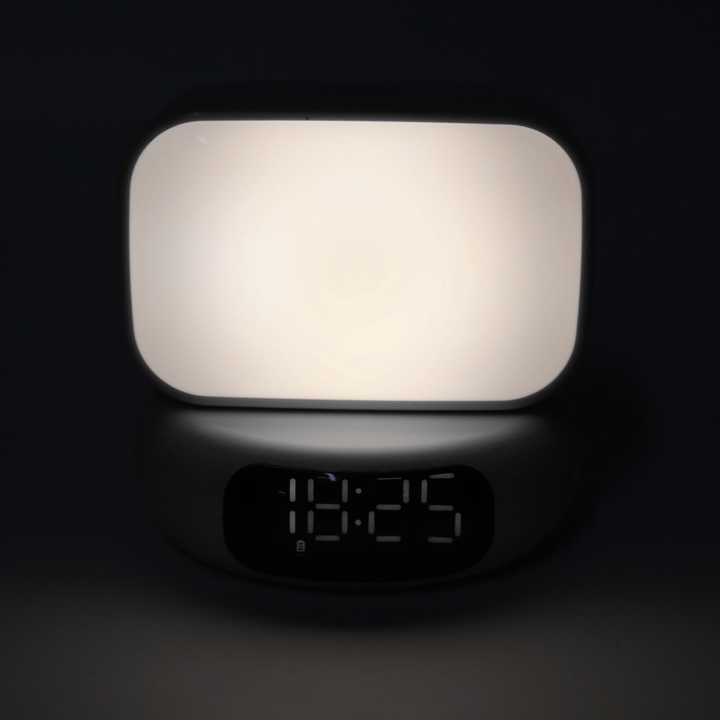 LED Night Light Bluetooth Speaker Alarm Clock Music Player 3