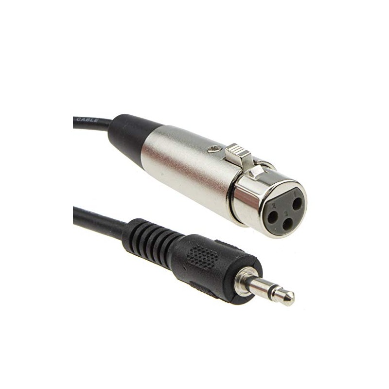 kenable 3.5mm Mono Jack PC/Laptop to XLR Female Mixer/Speaker Cable