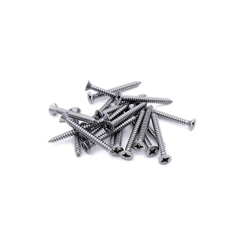 No.7 x 1 (3.9mm x 25mm) Pozi Countersunk Self-Tapping Screw