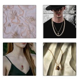 10 Pack Necklace Extenders - Alloy & Stainless Steel Necklace Extensions - Jewelry Extenders in Gold & Silver