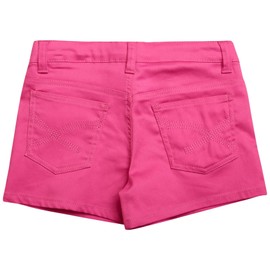 Real Love Girls Super Stretch Twill Shorts, Size 16, Hot Pink