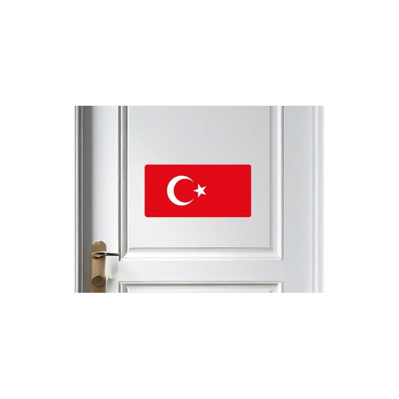 McMug - Turkish Flag - Türkiye - Turkey Metal Sign,