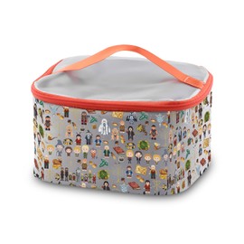 PXTIDY Lord Ring Movie Inspired Makeup Bag Rings Movie Characters Zipper Pouch Lord Rings Movie Fans Gift