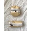 Clam round pouch Leather lemon cream / Clam round pouch