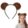 CURASA Brown Bear Ears Headband Animal Chipmunk Ears Teddy Bear