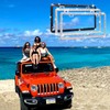 WEDAMER 2 Pack Bling License Plate Frames for Women, Sparkly