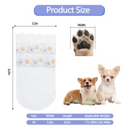 20PCS Disposable Dog Booties,Disposable Proof Dustproof Dog Shoes Replacement,Dog Feet Covers, Shoes with Adjustable Self Adhesive Bandage,Disposable Dog Shoes for Indoor and Outdoor Use | Obfuscate