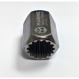 Marine Tech Tools Bravo 1 Drive Shaft Adapter 91-61077T, 18-9868, 9-79808 — Fits Propeller Shaft on Alpha One/Gen II, Bravo One and TRS Drive Units — Bravo One Drive Shaft Adapter