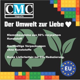 CMC imports 150 Clamping Blocks, Building Blocks, 2 x 4 Nubs, Compatible 8 Nubs, Free Selection, 34 Colours (595 - Sand)