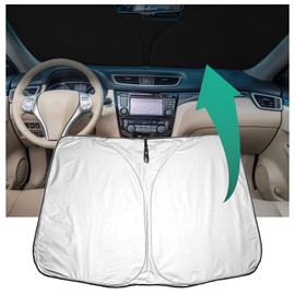 YEE PIN X-TRAIL T32 Sonnenschirm Auto kompatibel mit Renault Koleos 2017-2022 / X-TRAIL T32 2014-2021，Faltbare Auto Sonnenschutz Koleos Frontscheibe Windschutzscheibe UV Staub Schutz