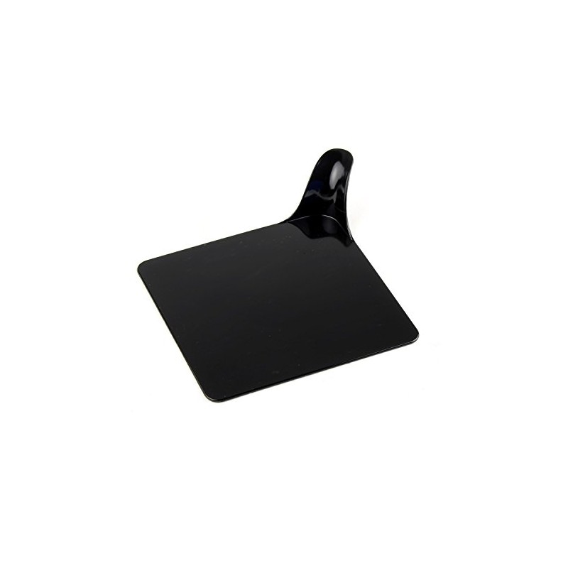 Pavoni Single-Portion Square Black Plastic Tray 3-1/8 Inch x 3-1/8