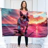 Skateboarding Dog Flag – Large Funny Flag – 110D Polyester