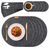 Tischset aus Filz 18er Set, 6 Tischsets Abwaschbar Platzsets rutschfest