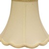 YLIEHS Softback Lampshade with Washer Fitter, Slant Scallop Design, Egg