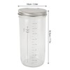 Sourdough Bread Starter Kit 34oz Glass Jar with Lid Date
