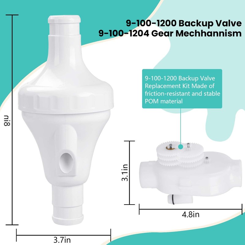 Sfneer 9-100-1200 Backup Valve Kit Compatible with Polaris 360 Pool