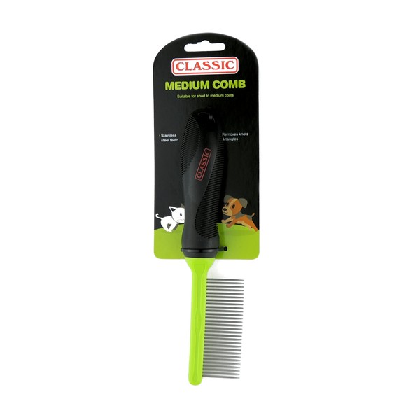 CLASSIC Medium Pet Grooming Comb for Cats & Dogs