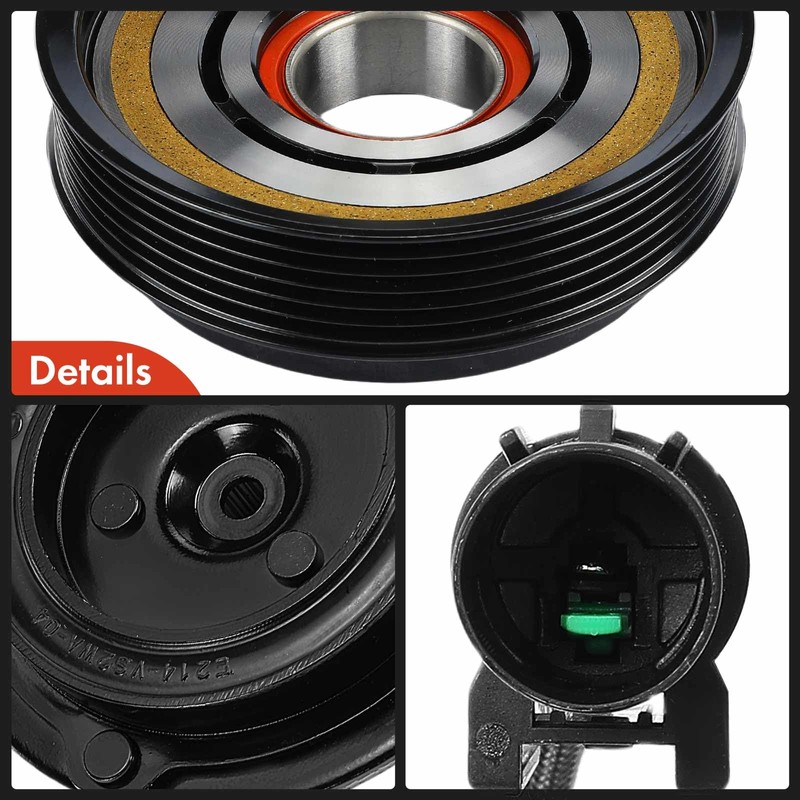 A-Premium Air Conditioner AC Compressor Clutch Kit Compatible with Hyundai