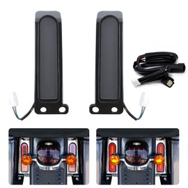 LUXEMOTO Rear Fender Light Saddlebag Tail Lights for Ultra Limited, LED Auxiliary Filler Panel Insert Run Brake Turn Lights for Harley Road King Ultra Limited Electra Glide 2014-2024 Accessories