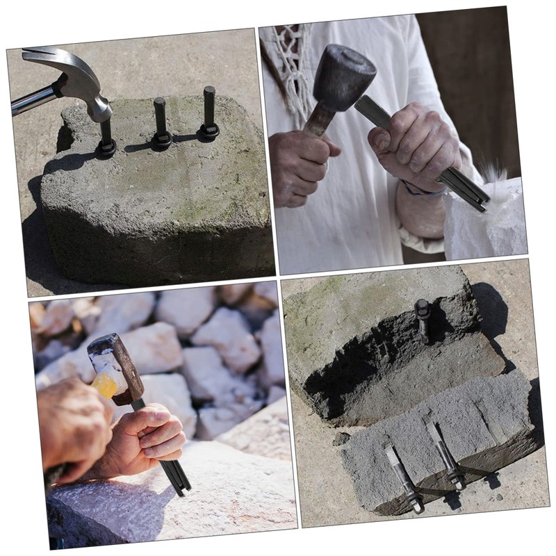 Tofficu 2 pcs Heavy Duty Stone Splitter Tool for Rocks