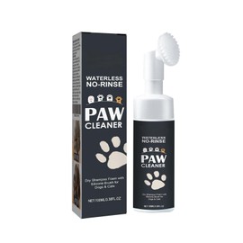 MCstars No-Rinse Dog Paw Cleaner Foam with Silicone Brush