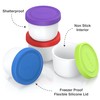 BALCI - 8oz Mini Ice Cream Containers with Silicone Lids