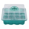10Pcs Seedling Trays 12 Hole Transparent Adjustable Ventilated Seedling Starter
