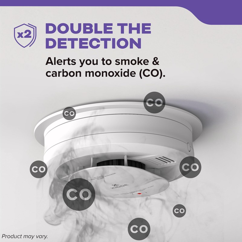 Kidde Hardwired Smoke & Carbon Monoxide Detector, AA Battery Backup