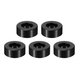PATIKIL M10 Aluminum Spacer, 5 Pieces Metal Spacer Aluminum 3/8" ID x 3/4" OD x 5/16" L Aluminum Spacer for 3/8" or M10 Screw Bolts
