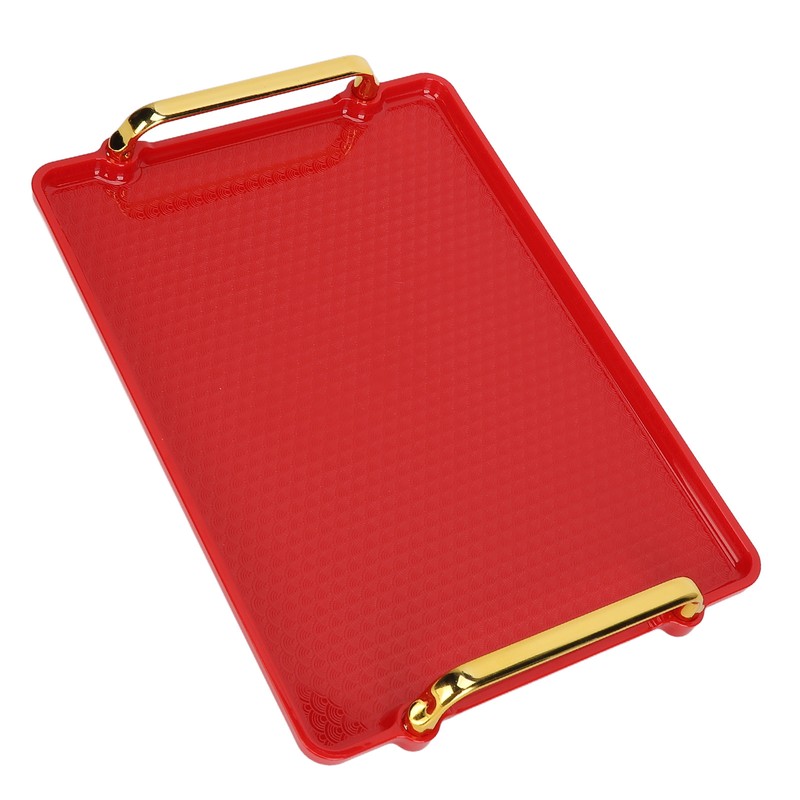 Decorative Tray Elegant Exquisite Texture Ergonomic Serving Tray with Handles