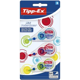 Tipp-Ex Tipp-Ex Mini Pocket Mouse Fashion Correction Tape, Pack of 3