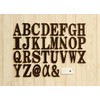 Fuji Boeki 31624 Interior Wooden Alphabet Object Initial Brown W