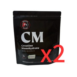 【600g（2袋セット）】Protein Nation クレアピュア 100% クレアチン 300g（60回分）x2袋 Creapure Creatine Monohydrate 筋肉 筋力アップ パフォーマンス サプリ