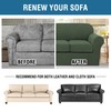 H.VERSAILTEX 4 Piece Stretch Sofa Covers for 3 Cushion Couch