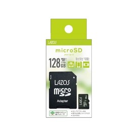 LAZOS microSDXC Memory Card UHS-I U3 CLASS10 128GB Memory Card Paper Package