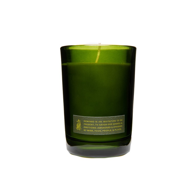 Rewined Chardonnay (6oz): Orange blossom, yellow apple, & Sandal wood,