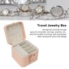 Travel Jewelry Box Organizer Small Portable Storage Case 2 Layer