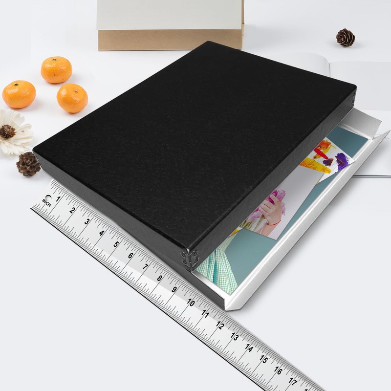 Lineco Museum Archival Storage Box, 11.75x17.75x1.5 in. Drop Front Design.