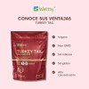 Wellthy Turkey Tail 120 Cápsulas. Hongo Cola De Pavo 1300mg