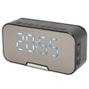 Bluetooth Speaker with Digital Alarm Clock Temperature Display Voice Announcement