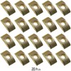20pcs 8mm Hole Diameter Metal Half Moon Nut Furniture Connector