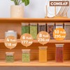 ComSaf 6Pcs 10 oz Spice Jars with Label Trial Set,