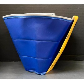 KVP New KVP Calmer Dog E-Collar, L Blue Easy Feed Opening Soft Washable Pet Recovery